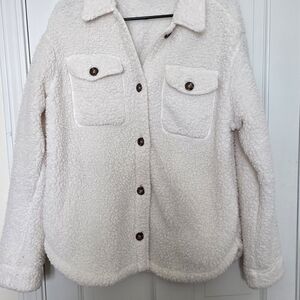Free Country Women's Off-White Teddy Jacket